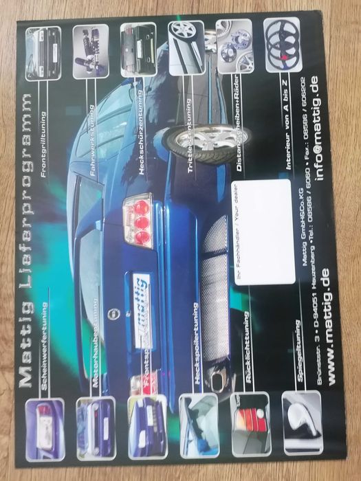 Prospekt BMW 3 E36 Mattig