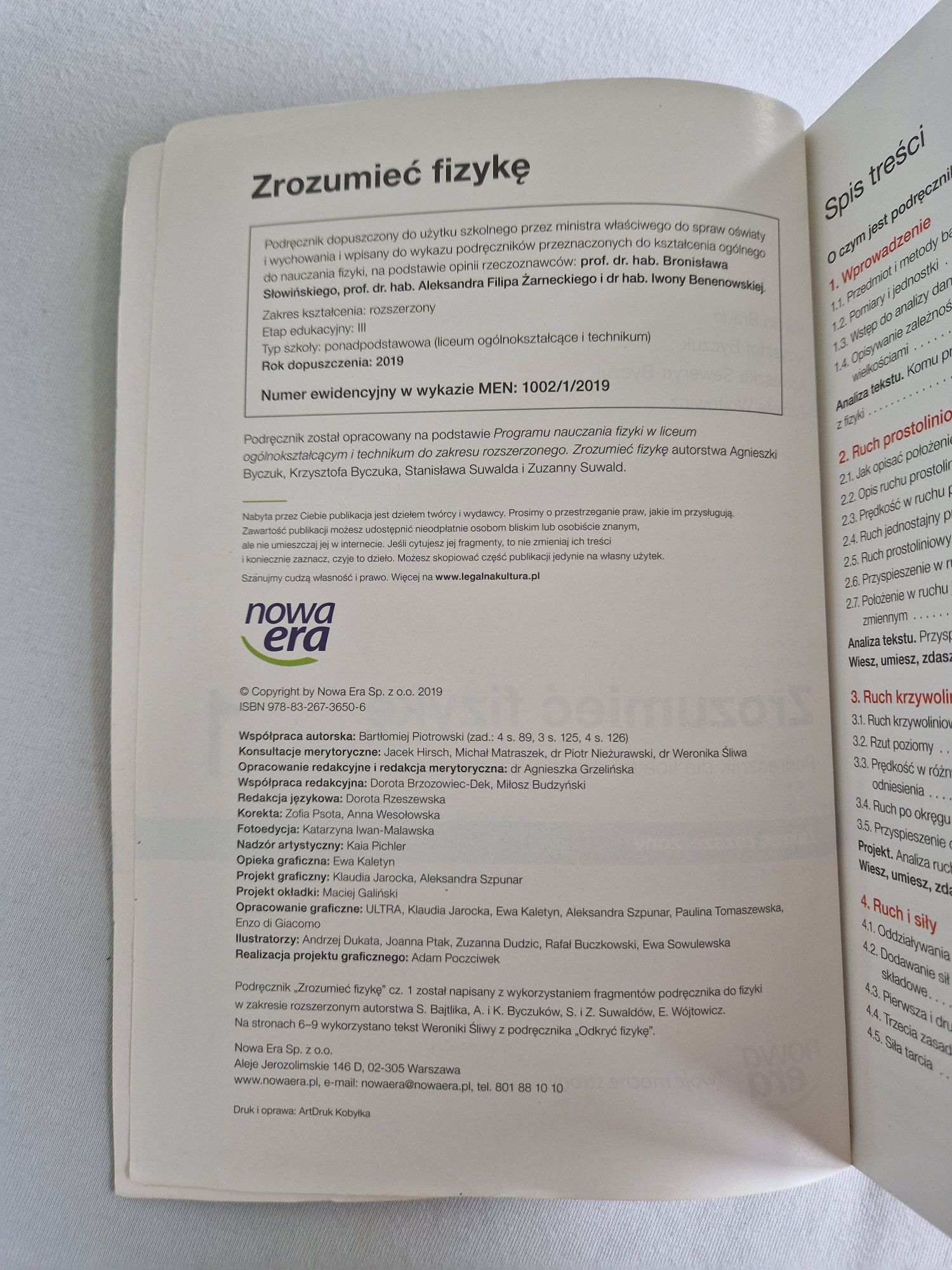 Zrozumiec fizyke klasa 1 nowa era
