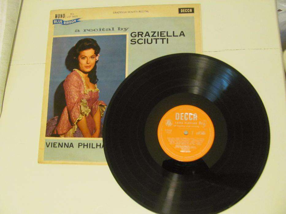 LP Vinil RARO Recital de Mozart por Graziella Sciutti