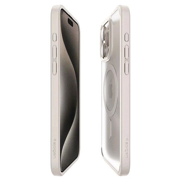 Etui Spigen Ultra Hybrid Mag z MagSafe na iPhone 15 Pro - matowy tytan