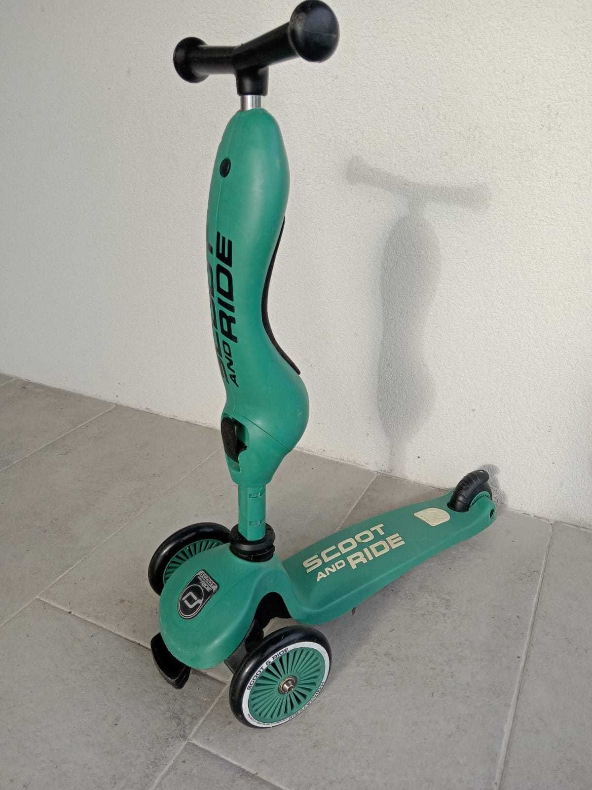 Hulajnoga i jeździk 2w1 Scoot and Ride  – zielony - dla dzieci