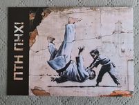 Zestaw znaczków rocznica wojny graffiti Banksy'ego