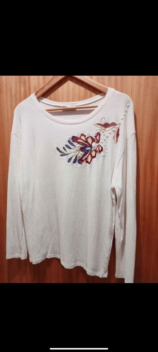 T-Shirt Algodão Linho Zara XL