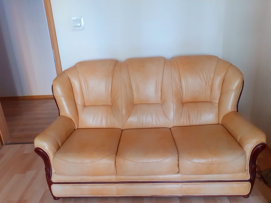 Sofa skórzana  rozkladana