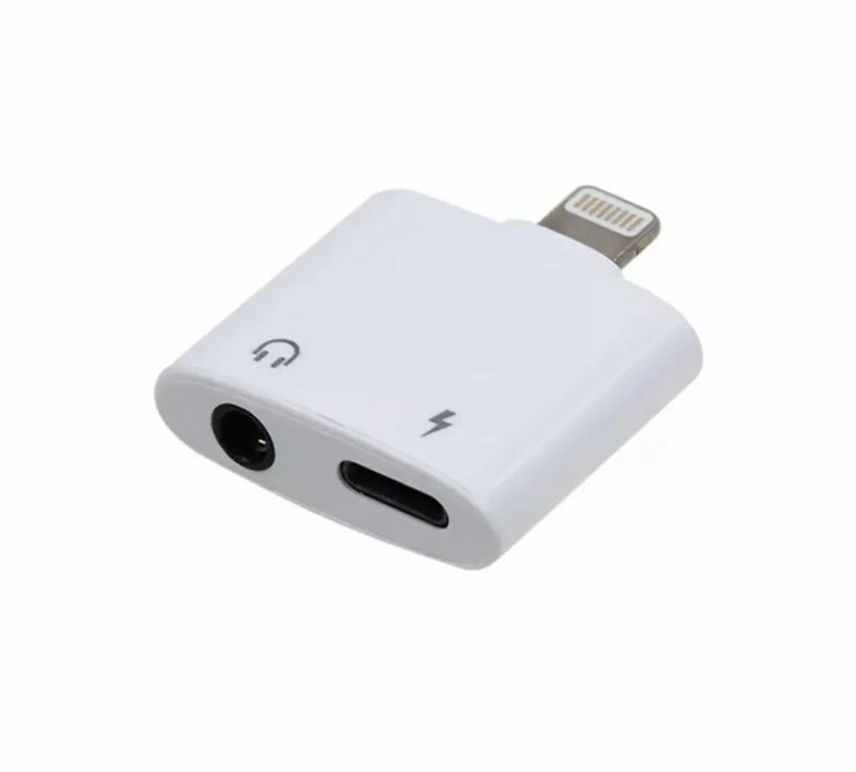 Адаптер для прослуховування музики Lightning і 3,5 мм Audio AUX Jack