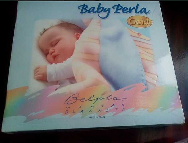 Cobertor/manta bebé "Baby Perla Gold" Novo