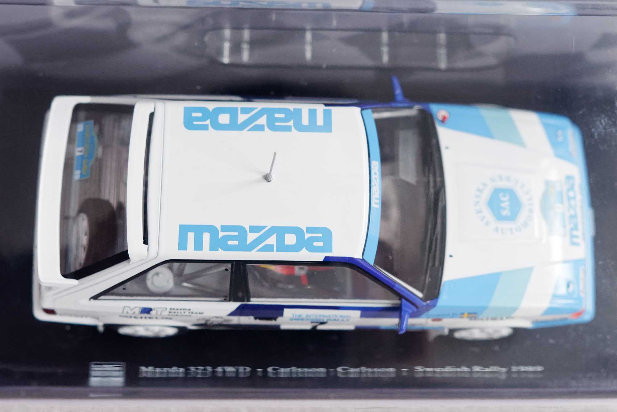 MAZDA 323 4WD 1:24 Hachette WRC 1989 Ingvar Carlsson