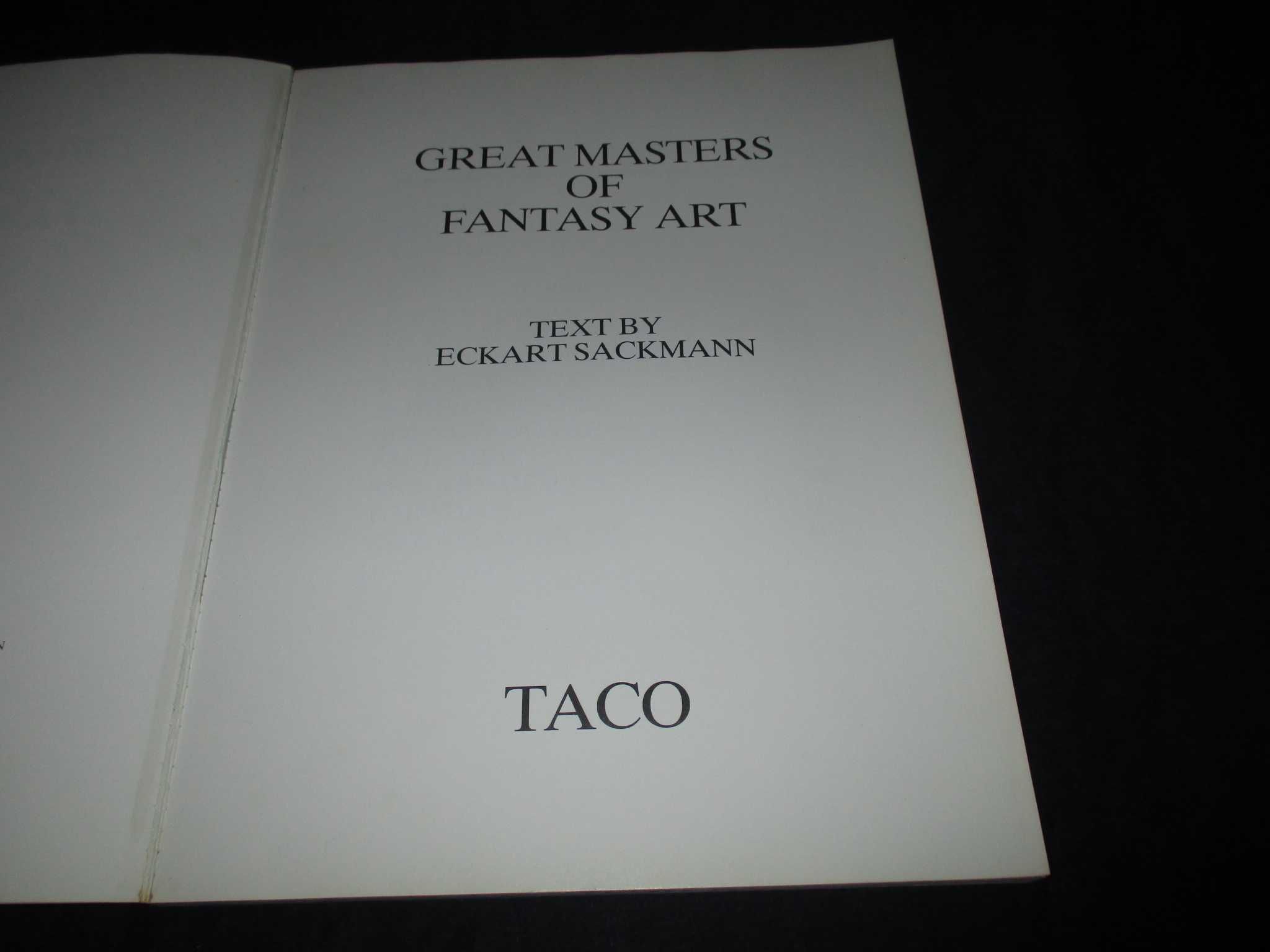 Livro Great Masters of Fantasy Art Eckart Sackmann 1986