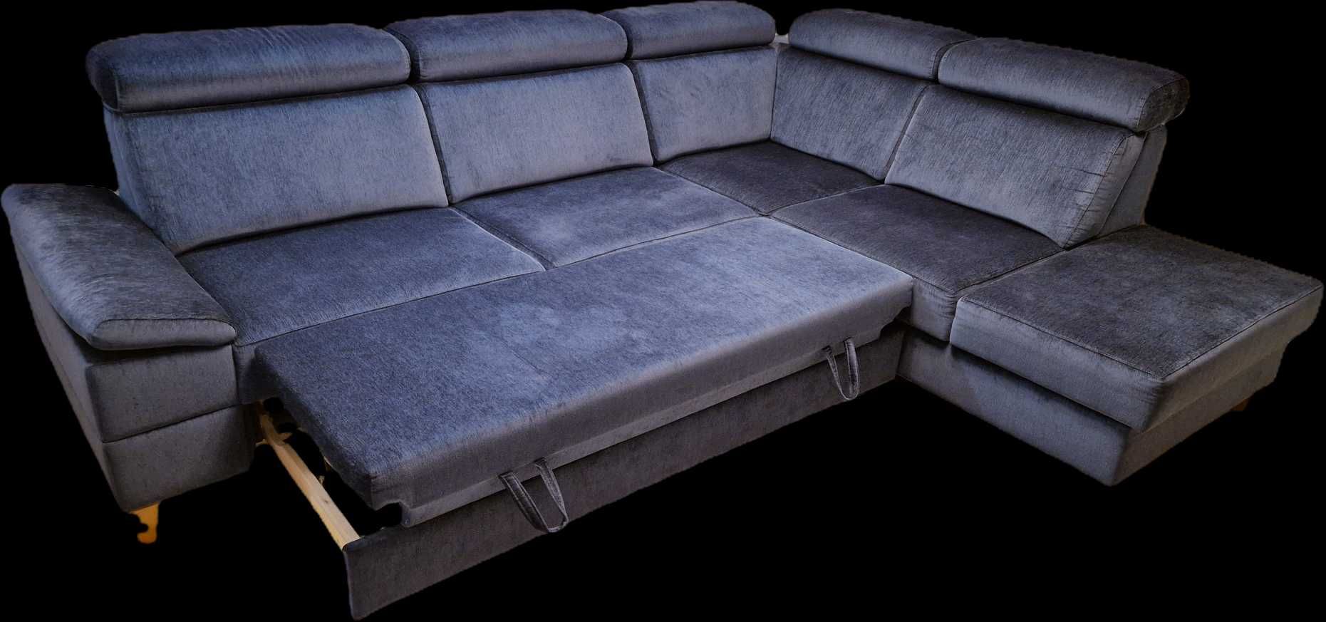 Narożnik kanapa sofa rozkładana materiał plamoodporny