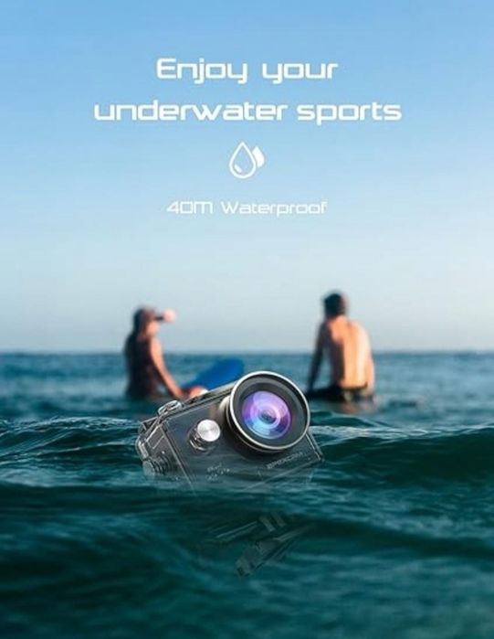 Kamera sportowa Apexcam 4K WiFi wodoodporna 40M 20MP