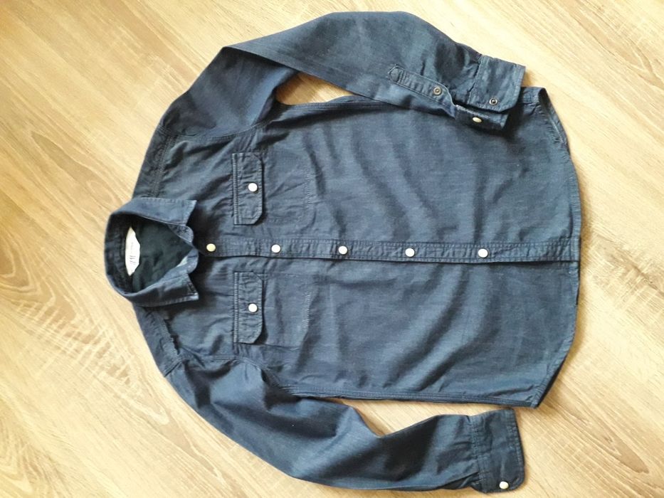 Koszula bawełniana j. dżinsowa H&M 140