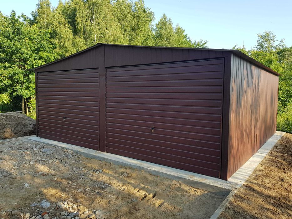 Garaż Blaszany ZŁOTY DĄB  - Garaże Blaszane | Wiaty | Hale | - ESSTAL*