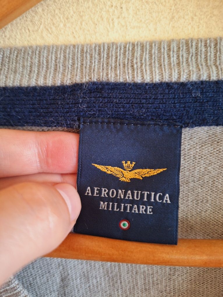 Sweter Aeronautica Militare (Cashmere i Wełna) z nowej kolekcji Nowy!