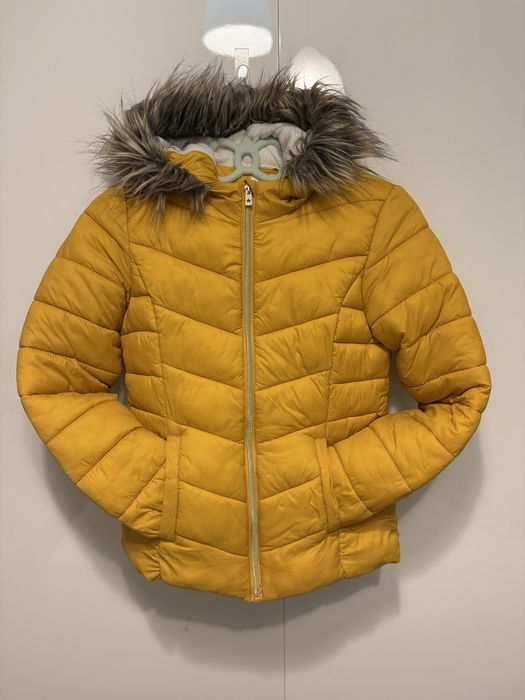 Kurtka zimowa dziewczęca r.152 F&F miodowa