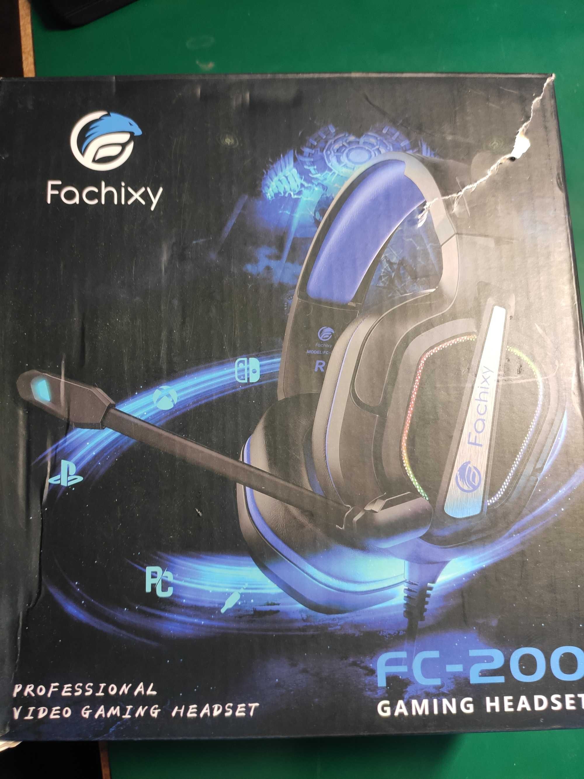 Słuchawki nauszne FACHIXY FC200 GAMING RGB