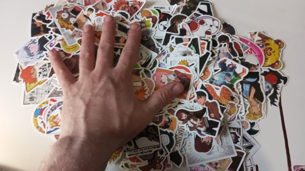 Аниме наклейки стикеры арты опт 300шт. Anime stickers