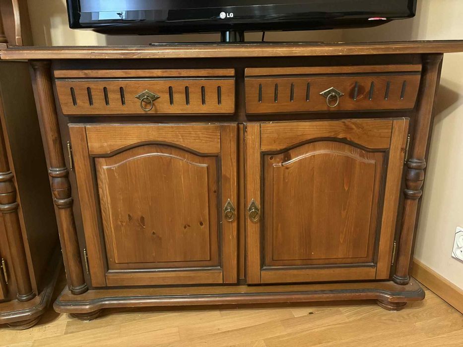 Komoda kredens 3 szt. Stół i 6 krzeseł komplet