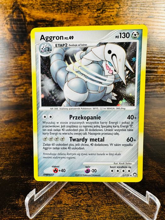Aggron 1/123 Holo - Diament i Perła Tajemne Skarby PL - Karta Pokemon