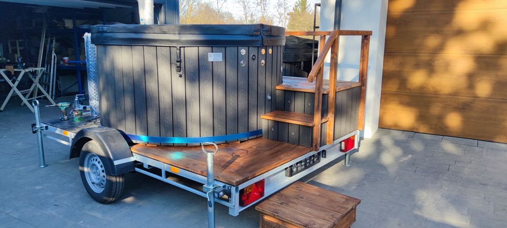 Balia ogrodowa na przyczepie