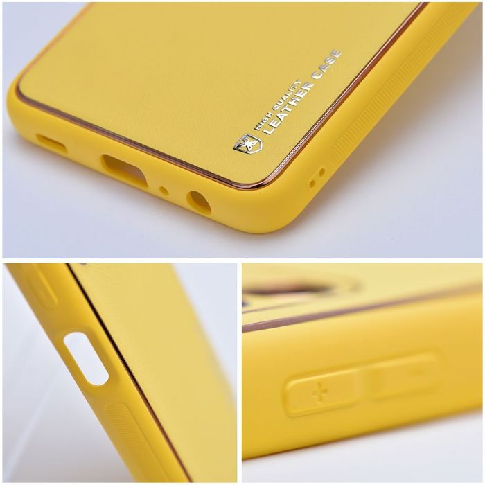 Etui Forcell Leather Case do iPhone 14 Plus Yellow