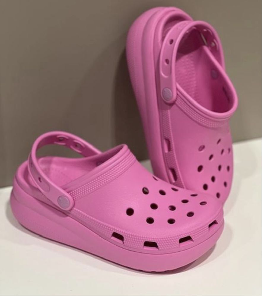 Оригинальные кроксы на платформе Crocs crush cutie