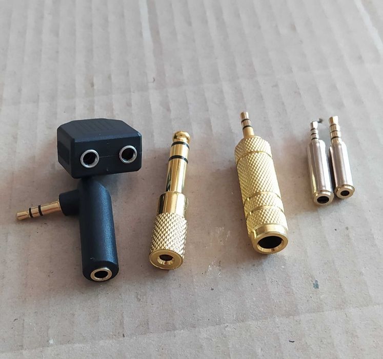 Комплект аудіо адаптер 2.5 3.5 6.35мм jack audio перехідник переходник