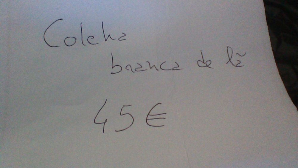 Colcha Branca de lã