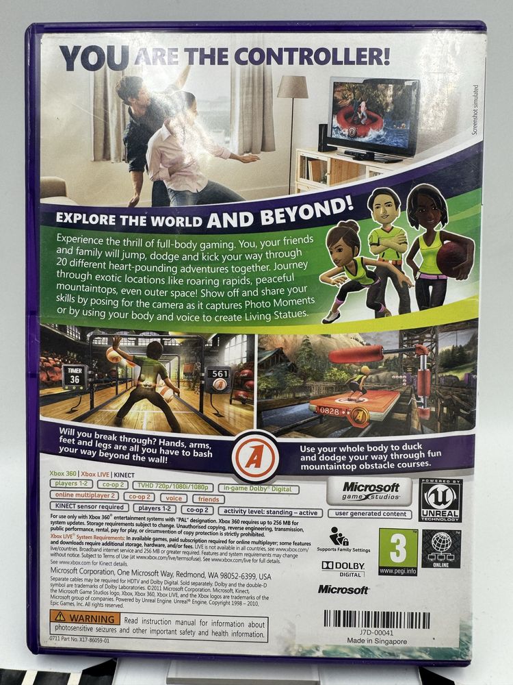 Kinect Adventures Xbox 360 Gwarancja