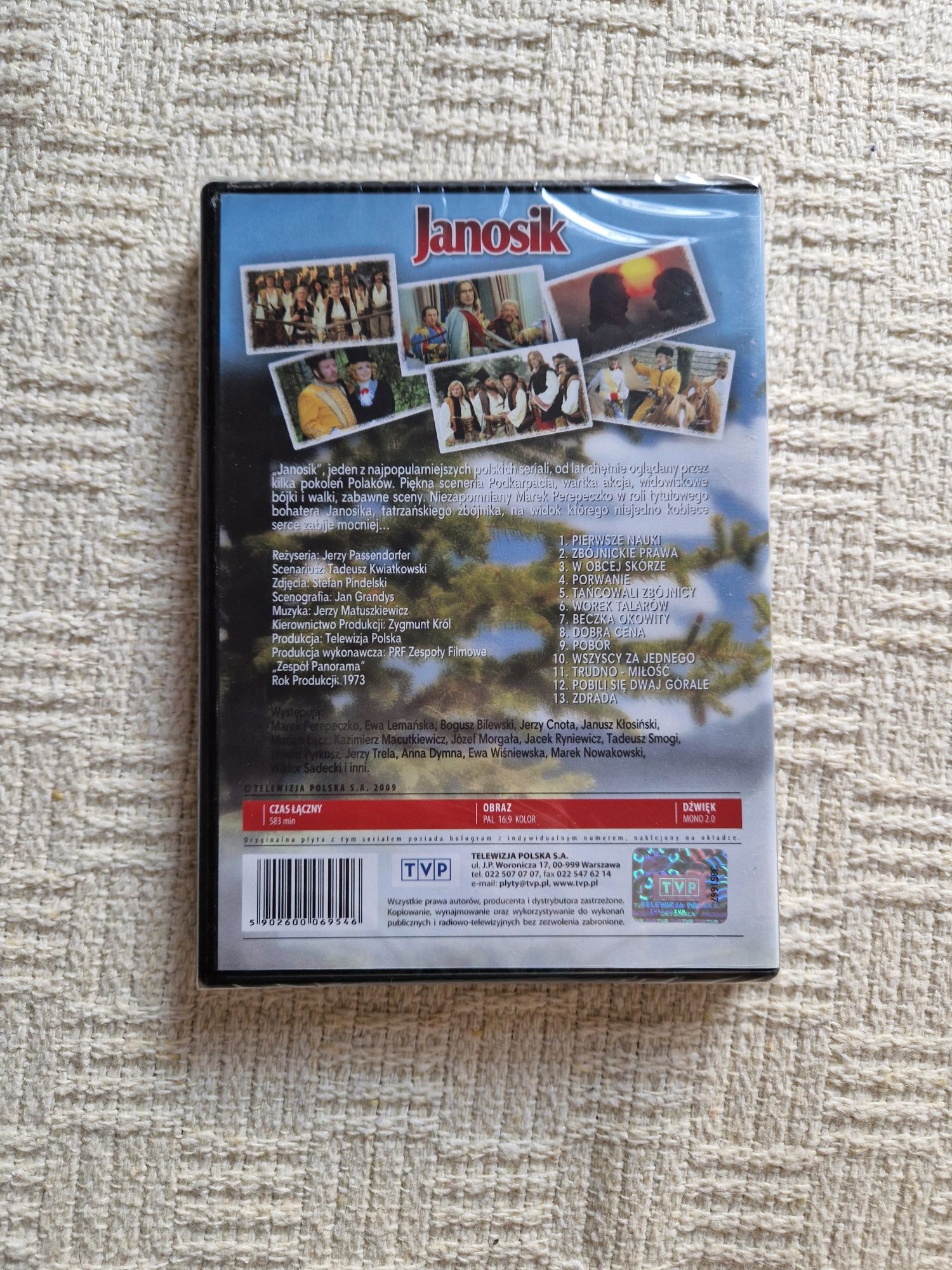 Janosik polski serial płyty DVD video TVP Perepeczko Passendorfer
