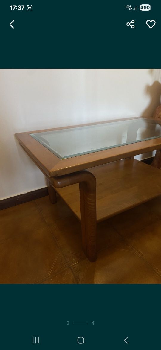 Mesa centro de cerejeira