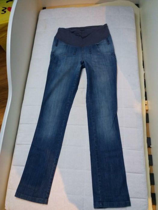 Spodnie ciążowe, spodnie jeansowe plus 2 bluzki ciążowe