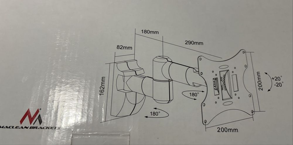 Uchwyt MACLEAN do TV MC-503
