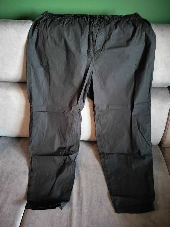 Spodnie papertouch z gumką - bonprix