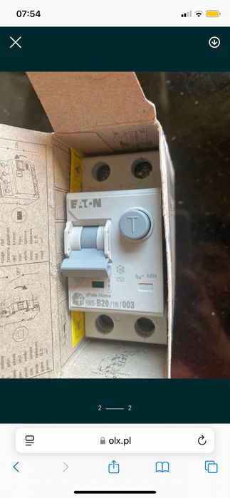 Eaton wyłącznik różnicowo prądowy C16