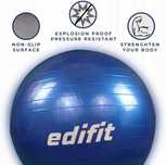 EDIFIT Piłka gimnastyczna do ćwiczeń fitness jogi+ pompka 55cm