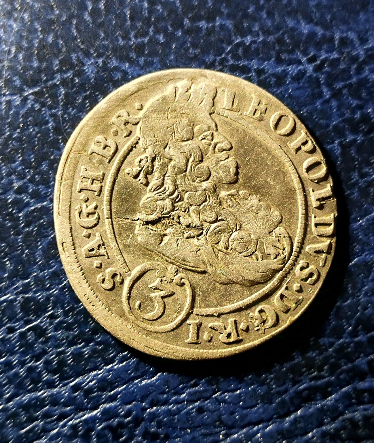 З крейцера Леопольда 1 Габсбурга 1699р.