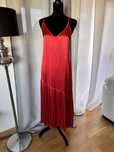 Vestido novo de viscose cor de cereja