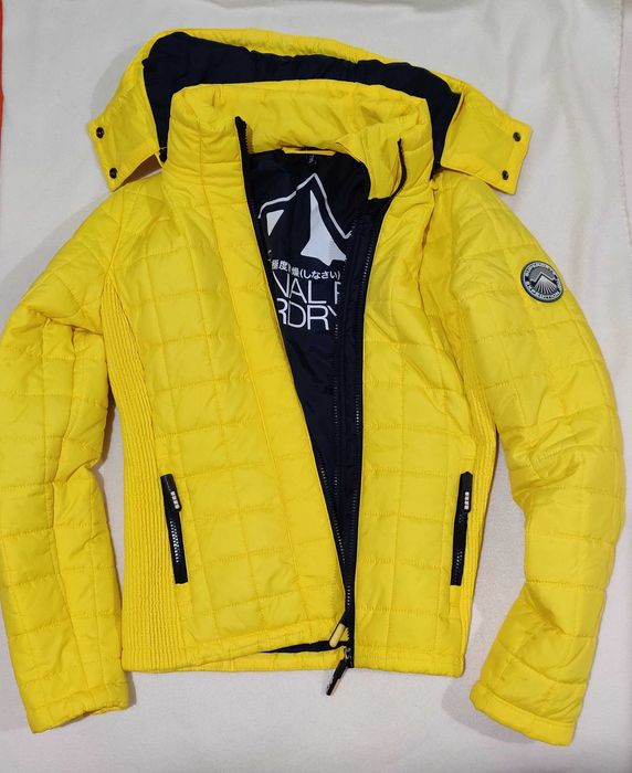 Super Dry Fuji okazja damska S żółta kurtka Superdry nowa