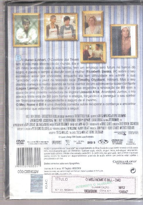 Filme DVD O Meu Nome é Bill