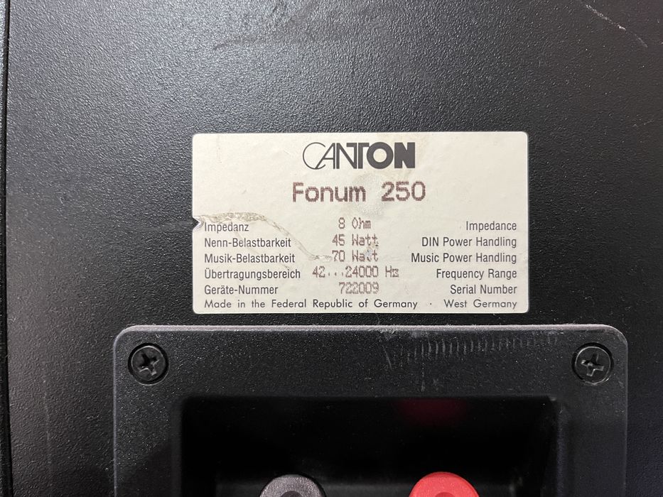 Полочная акустика Canton fonum 250 производство ФРГ
