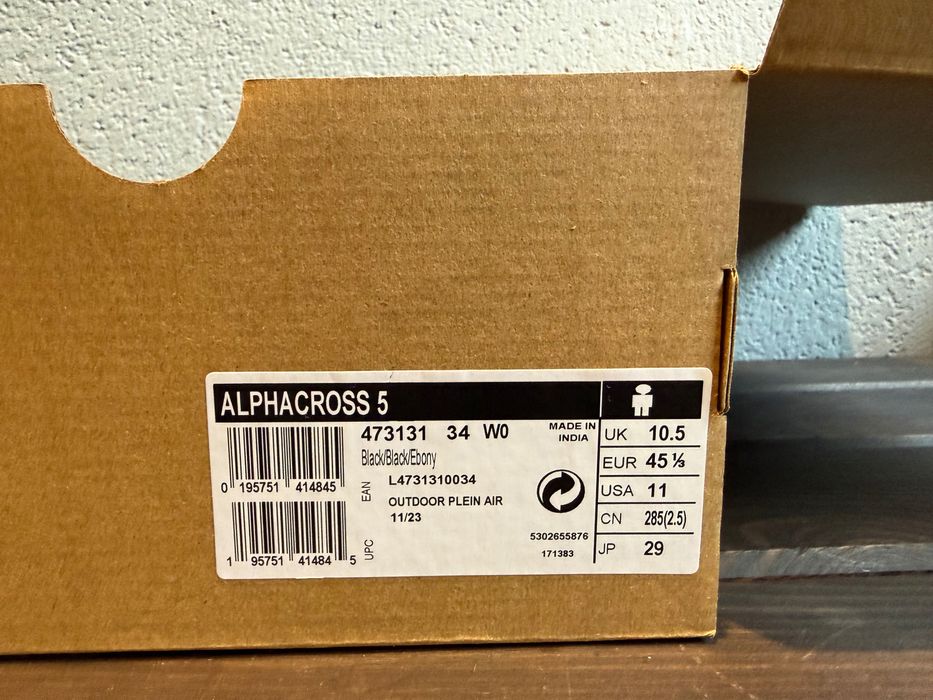 Buty salomon alphacross 5 roz 45 1/3