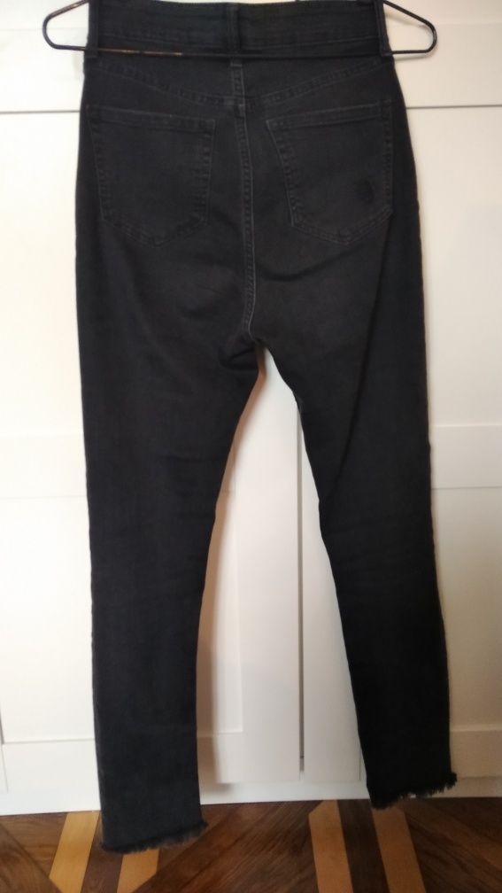 Jeansy  h & m skinny wysoki stan XS 34