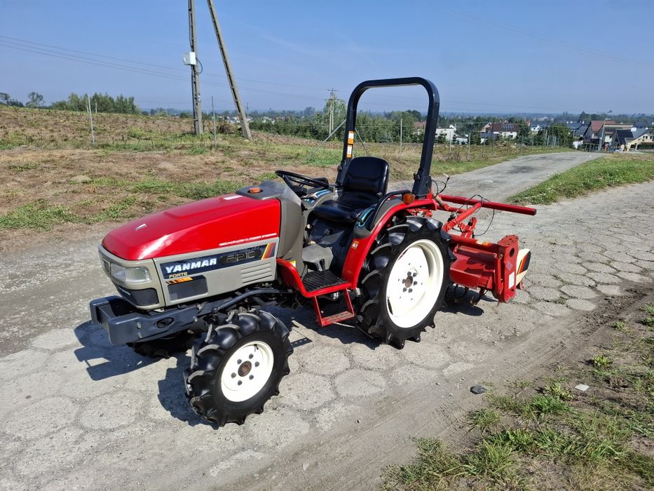 Traktorek traktor japoński RATY 4x4 Yanmar F210 piękny wspomaganie rew