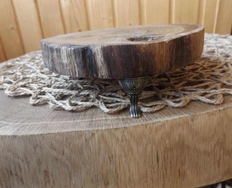 Підставка з дерева під декор "Ретро" Ручна робота.