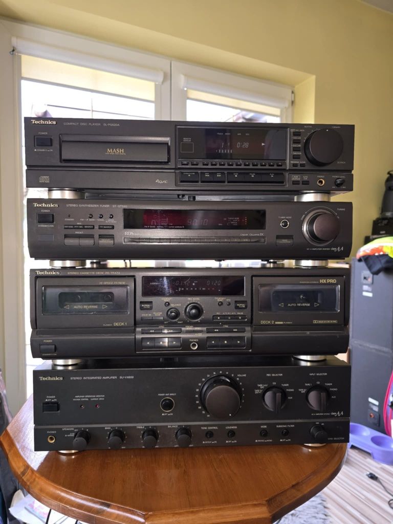 Zestaw Technics SL-PG520A,ST-GT550,RS-TR474,SU-VX600,SL-BD3D ,Pilot