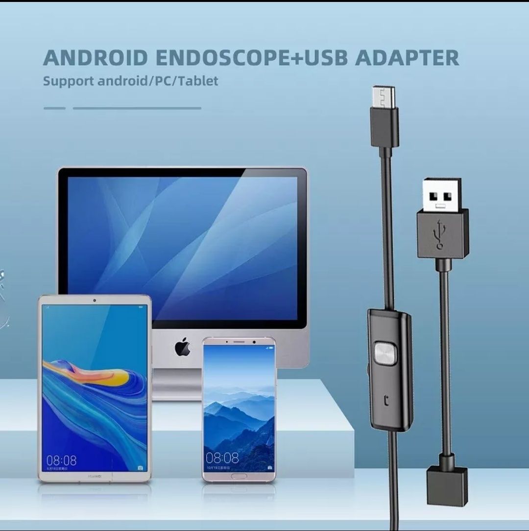Ендоскоп 1,5м - 7мм для смартфона эндоскоп