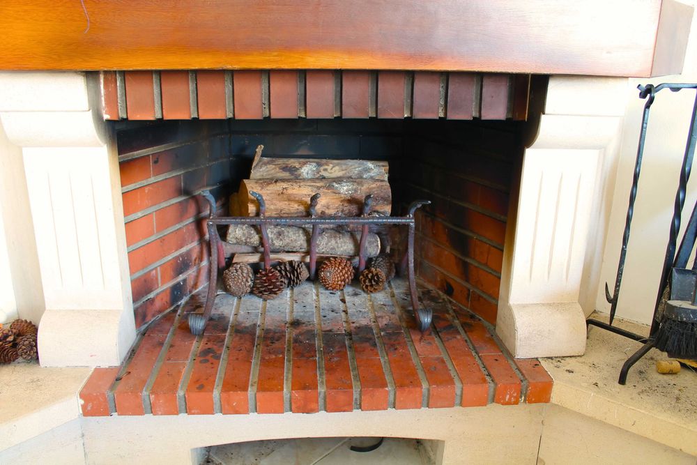 Grelha para lareira em aço grosso