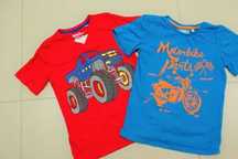 3 Koszulki kr. rękaw bawełniane na chłopca T-shirt 7/8Lat 122/128 lato