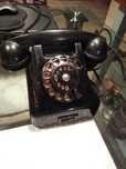 Telefon analogowy RWT -4 ebonitowy sprawny