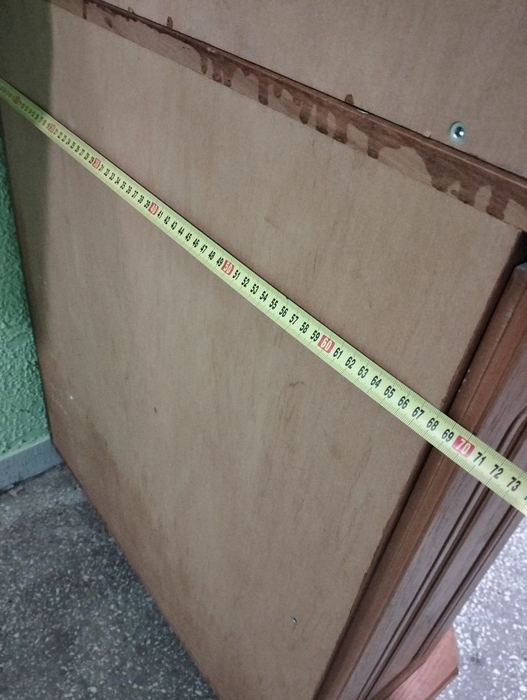 Witryna dębowa oszklona